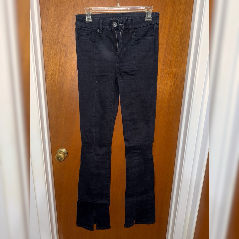 American Eagle Black Flared Jeans